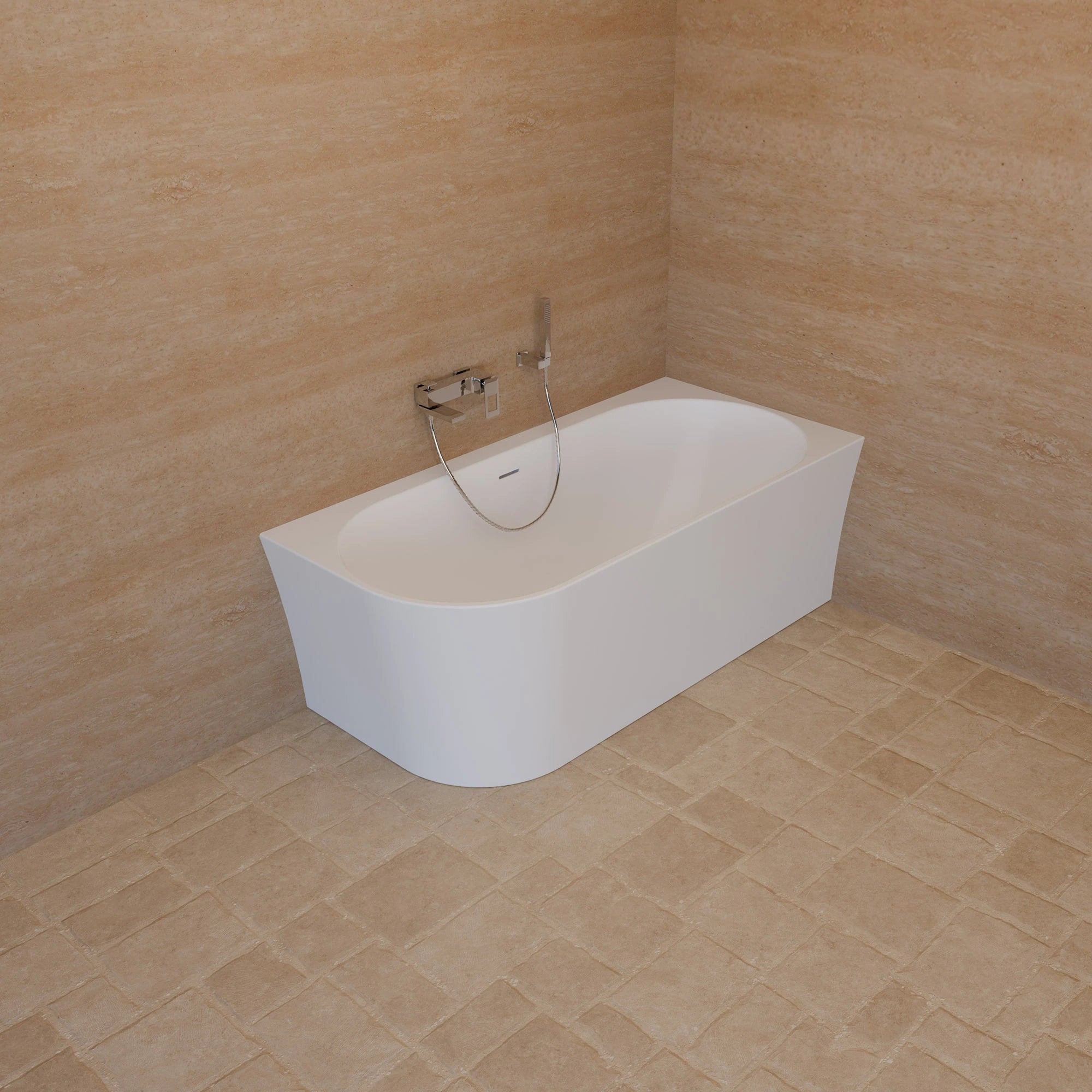 Baignoire Ilot Cosmic 160 droite blanche 160 x76 x58 cm, by SPALINA - 9