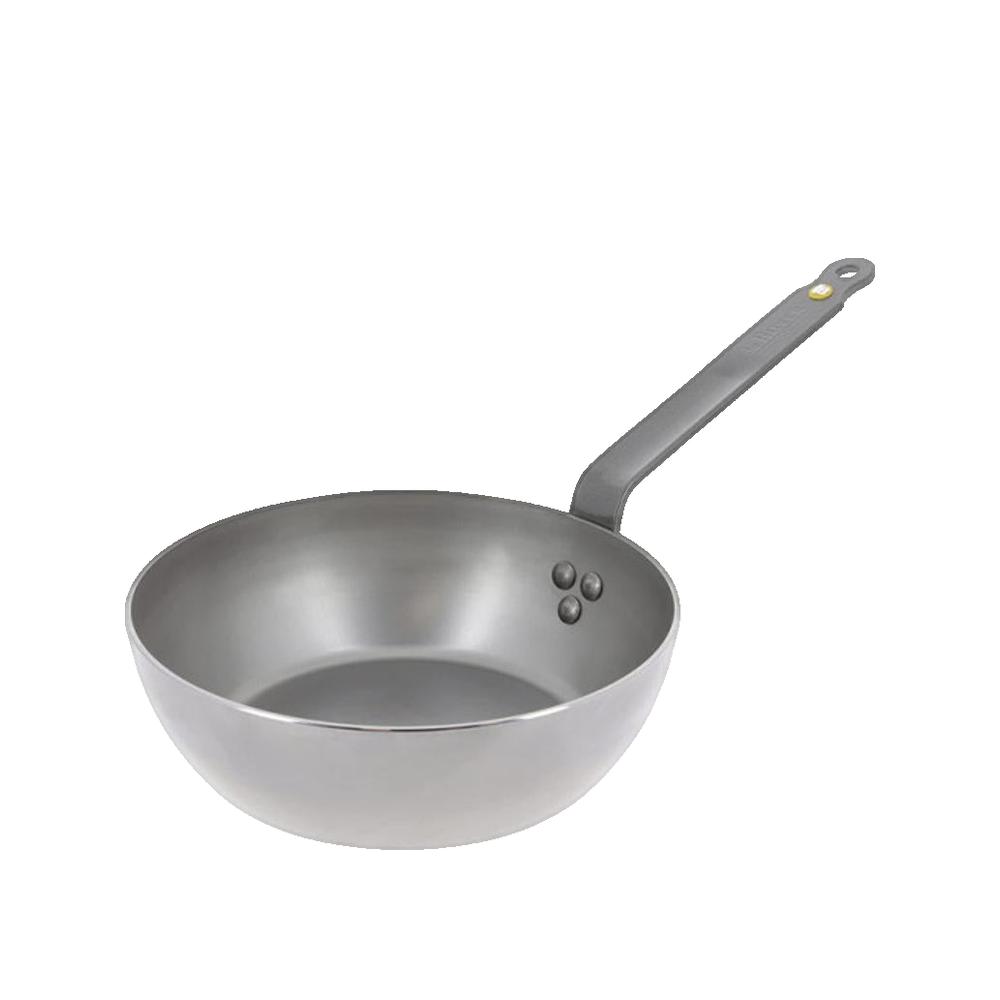 Patelnia kuchenna De Buyer Paysanne 24 cm żelazo naturalne wosk pszczeli