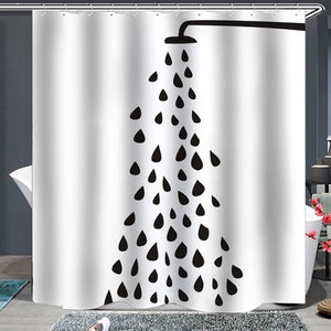 Tenda Doccia Bohémien Extra Lunga - Motivo Floreale 183x213 Cm