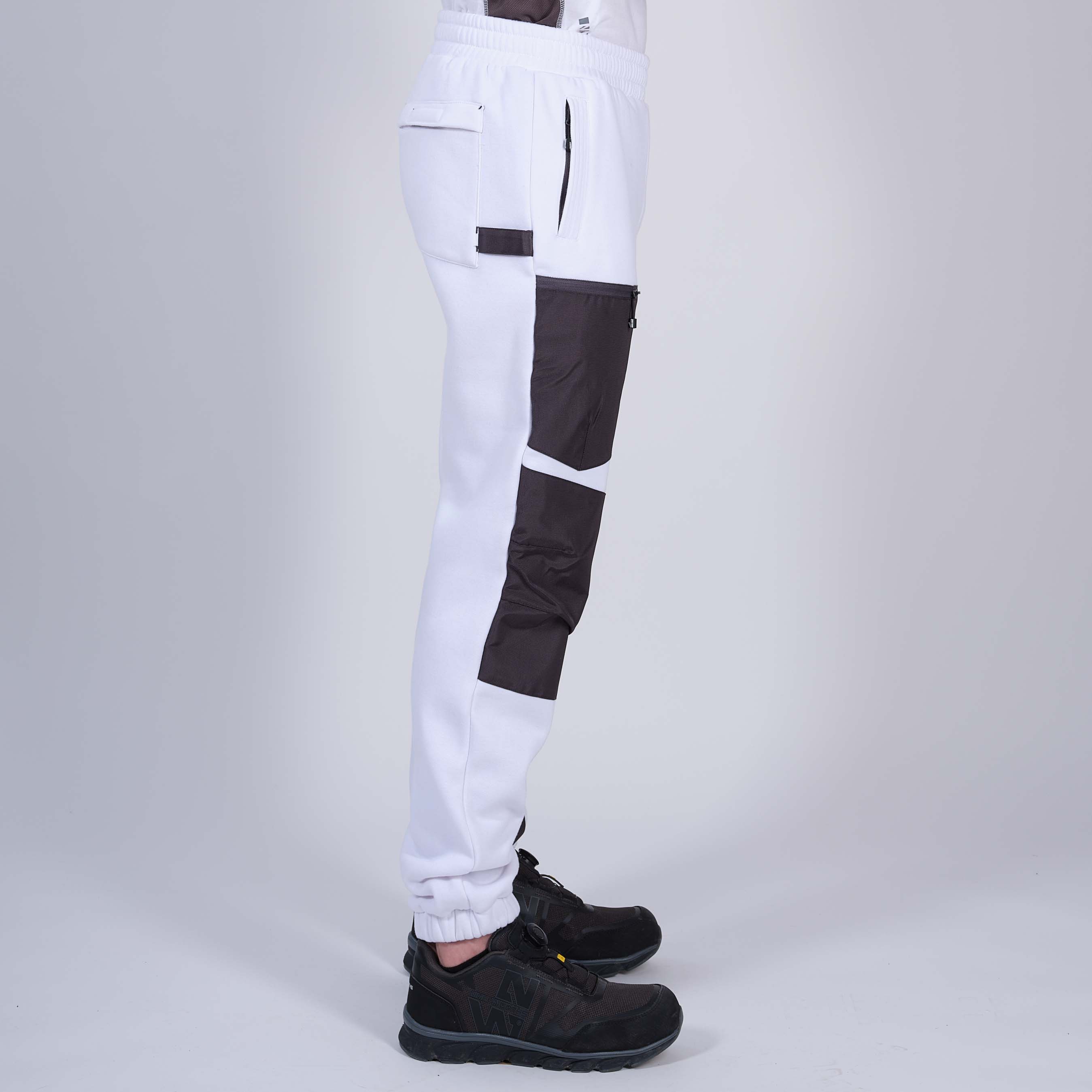 AMY - JOGGING DE TRAVAIL - 1107 Blanc , Gris M - 4