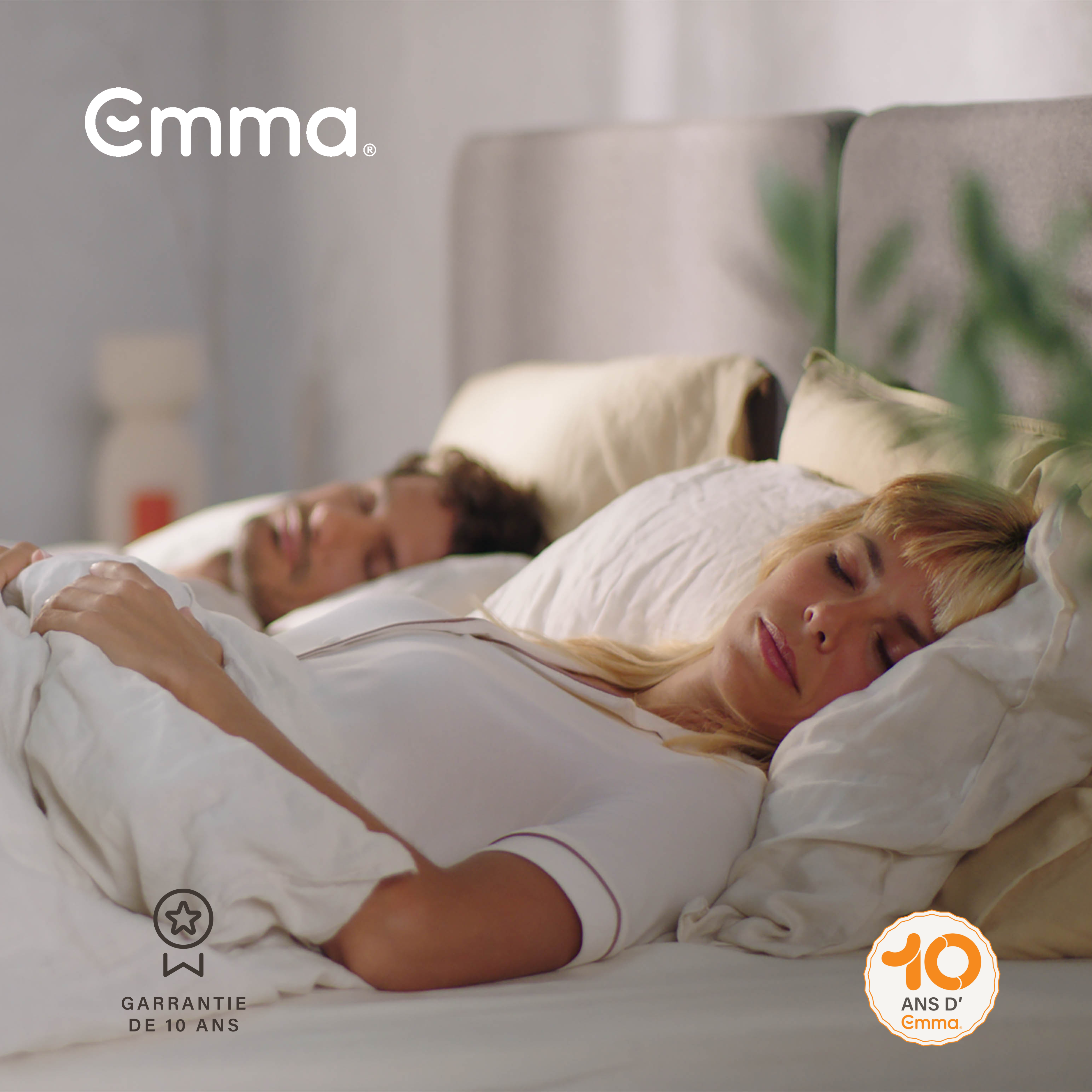 EMMA I Matelas Express à ressorts ensachés 140x190 I Hybride I Coutil tissé respirant I Ressorts ensachés Aeroflex™ I 7 Zones de couchage - 7