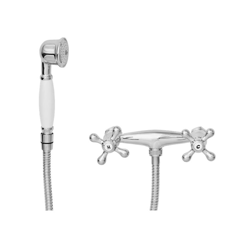 Bateria Prysznicowa Natryskowa Kran do Prysznica INVENA Roma Srebrny