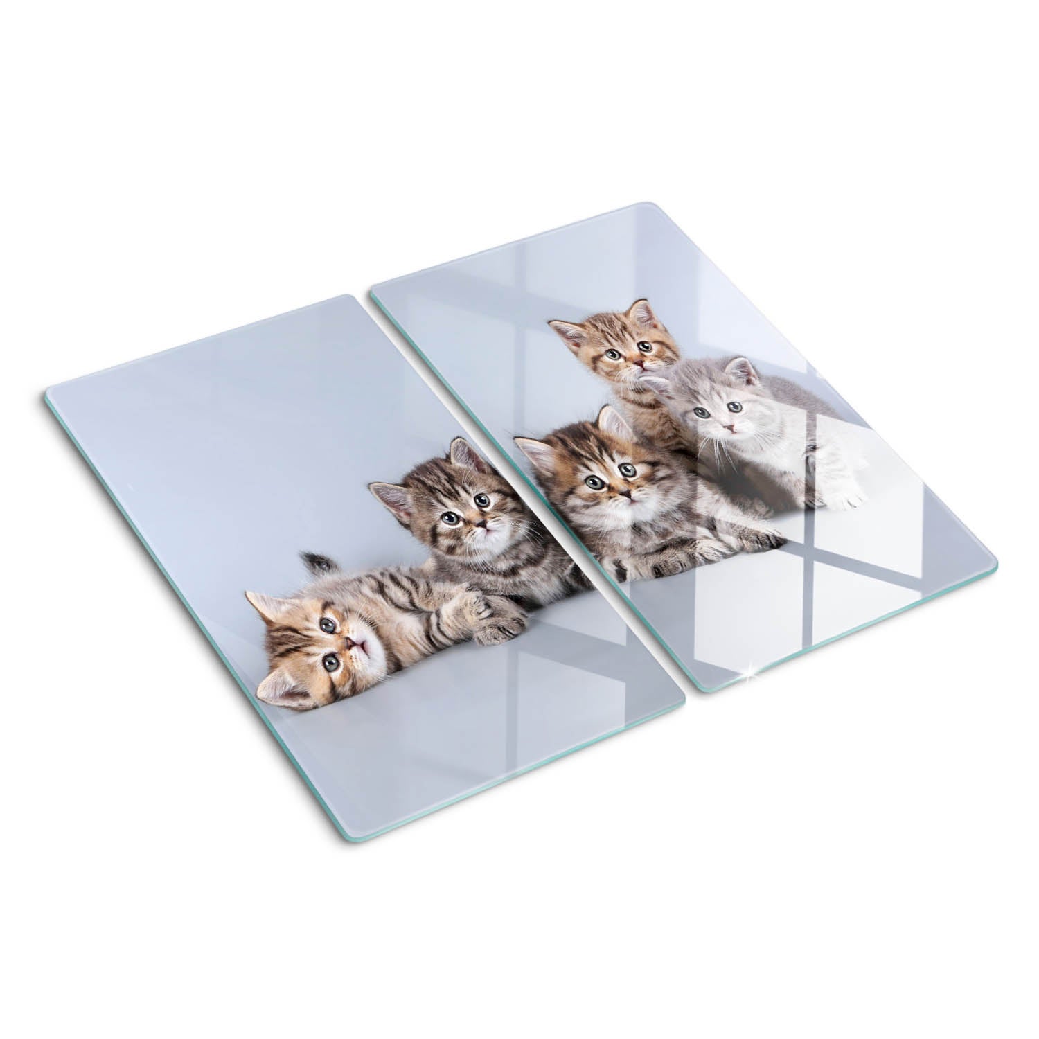 Planche à découper en verre Tulup Forme rectangulaire - 80x52 cm - Poivron rouge vif | Leroy Merlin