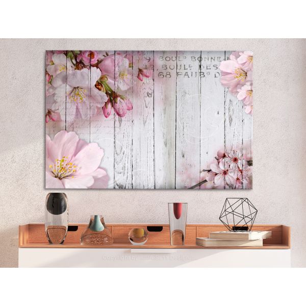 Tableau Fleurs Flowers on Boards (1 Part) Wide 90x60 cm - 2