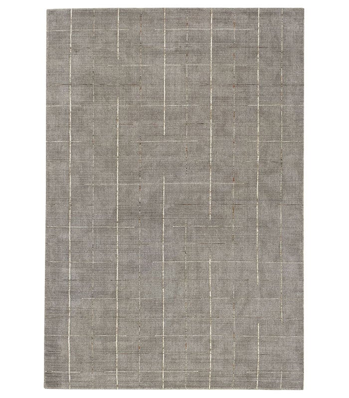 Hamid - Duży wełniany dywan z kolekcji ACEQUIA GREY, 350x240 cm - Nowoczesny styl do jadalni, salonu i sypialni