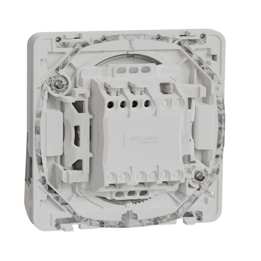 Bouton-poussoir porte-etiquette IP55 IK08 - Composable - Blanc - Mureva Styl - 2