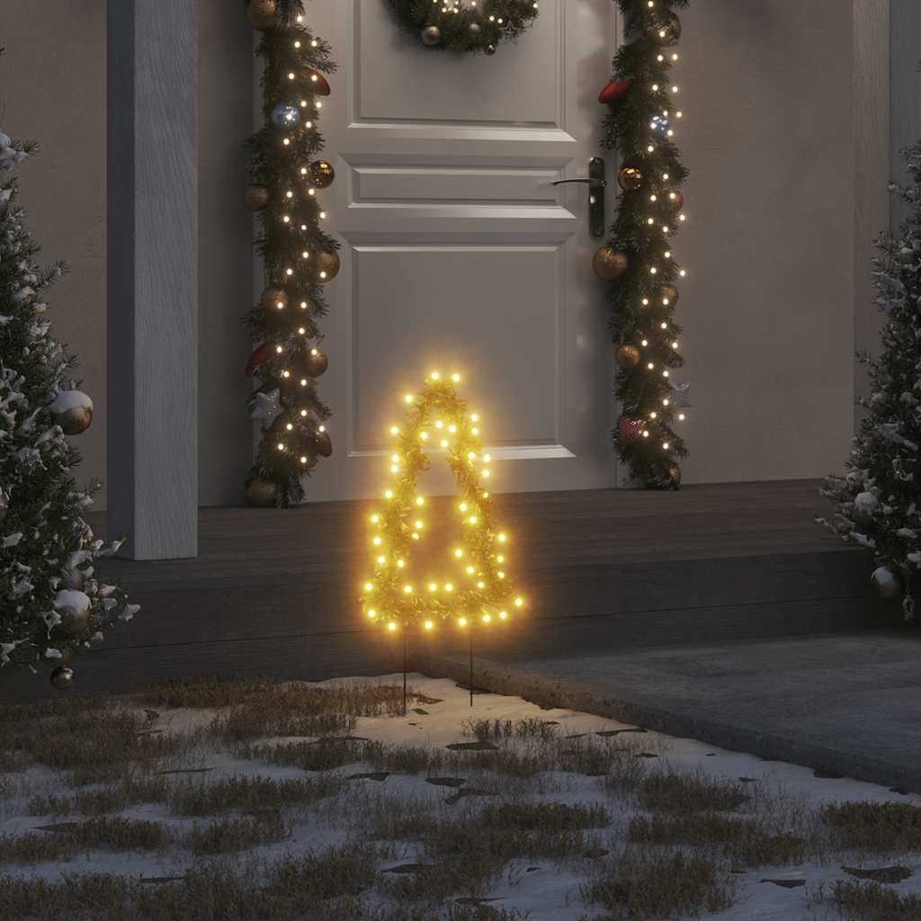 Świąteczne choinki na szpikulcach, 3 szt., 50 LED, 30 cm vidaXL