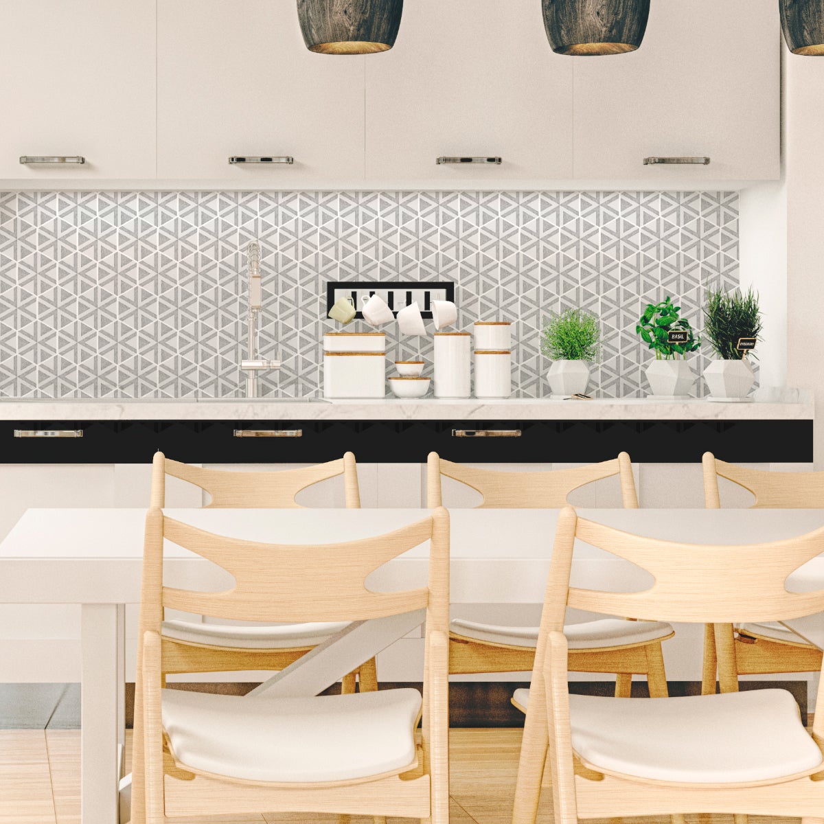 Adesivo piastrelle esagonali sfumature di grigio antico - Sticker adesivo - adesivi murali - 28stickershexagones15x13,5cm - 3