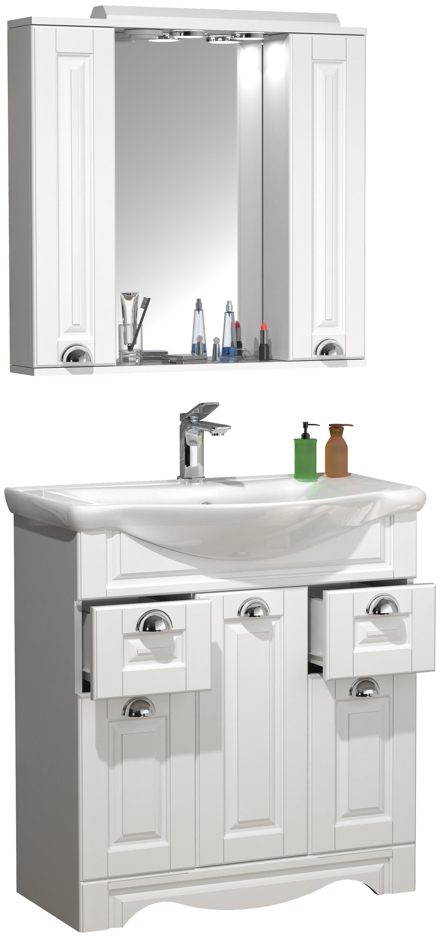 umywalka do mebli łazienkowych Casalo Biały W. 152 x S. 75 x G. 45 cm