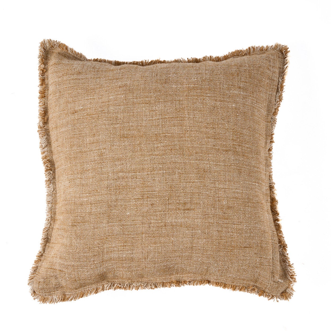 La Sahara Fringe Housse de Coussin - Brun Naturel - 50x50 - 4