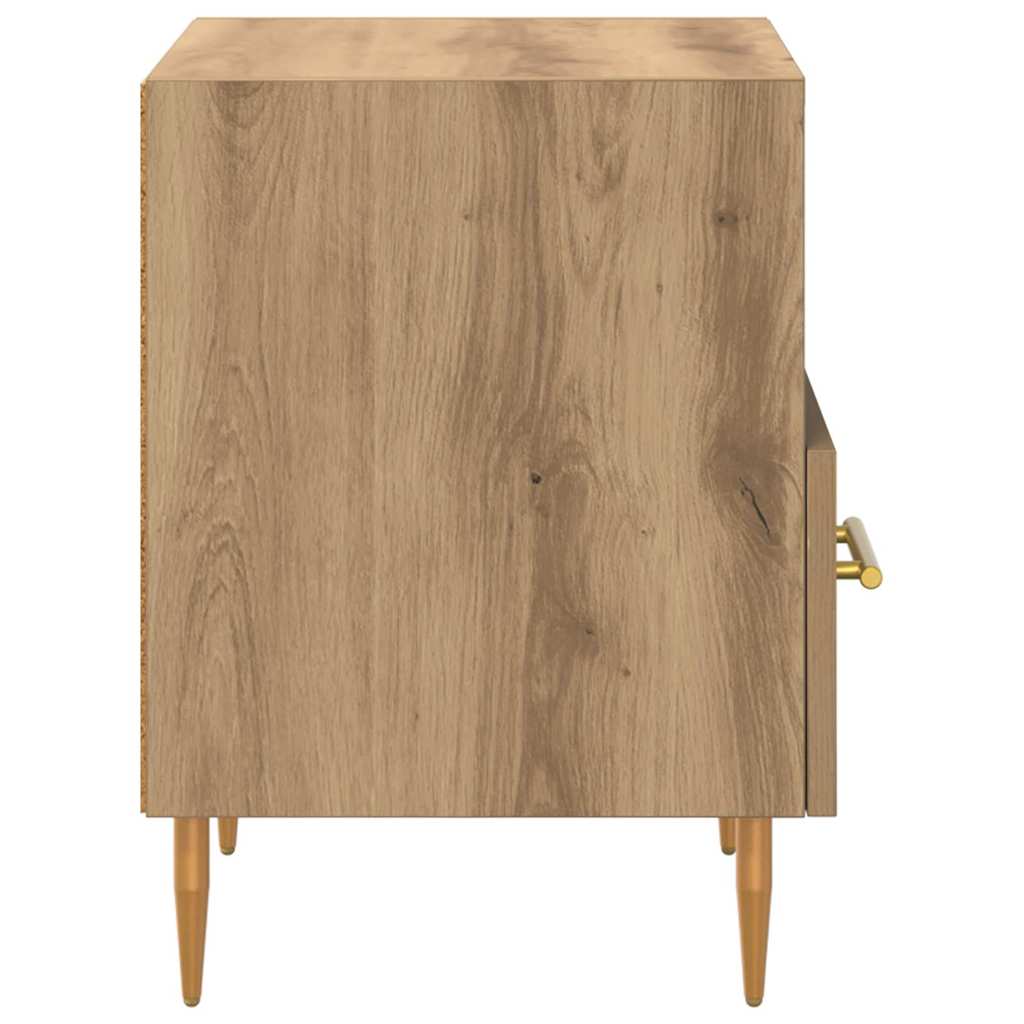 vidaXL Mesa de Noche Marrón 40 x 35 x 47.5 cm Madera contrachapada - 7