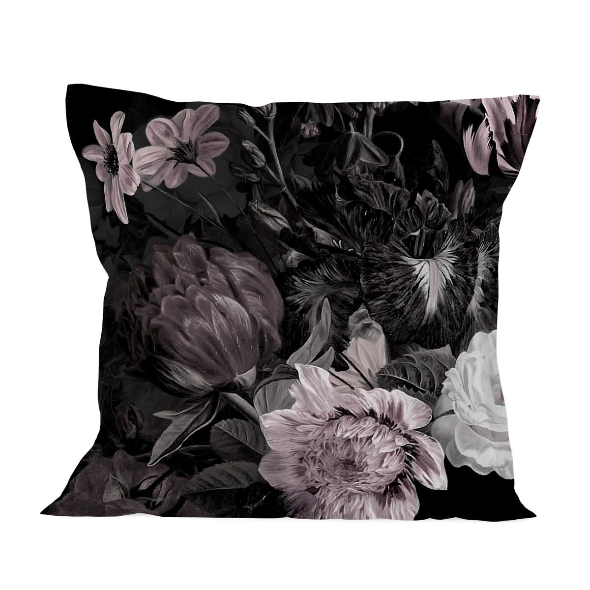 Coussins Décoratifs en Coton Motif Géométrique et Pompons Multicolore