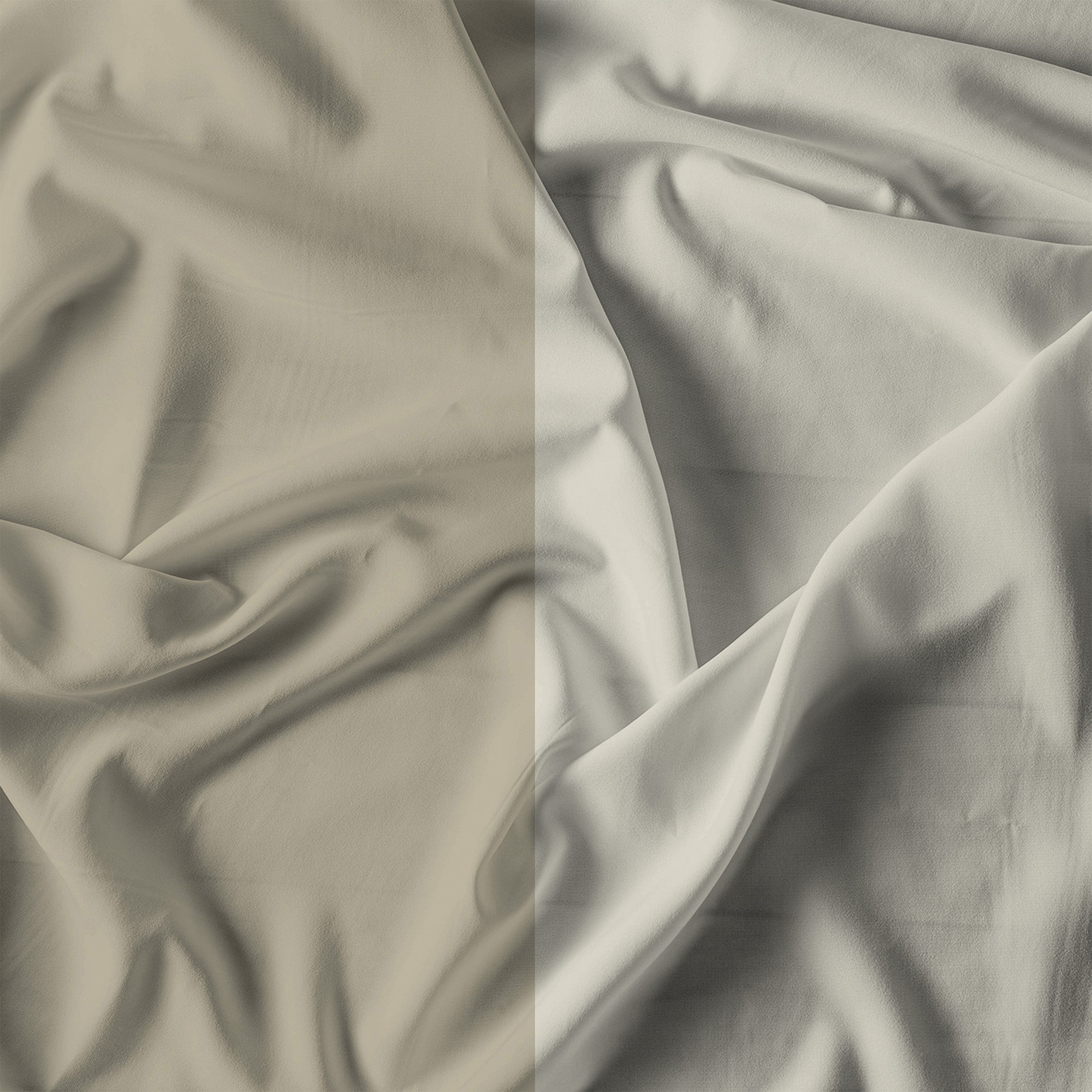 PARURE COPRIPIUMINO NATURAL COLOR, MATRIMONIALE, TORTORA/PANNA, 100% COTONE, MADE IN ITALY - 4