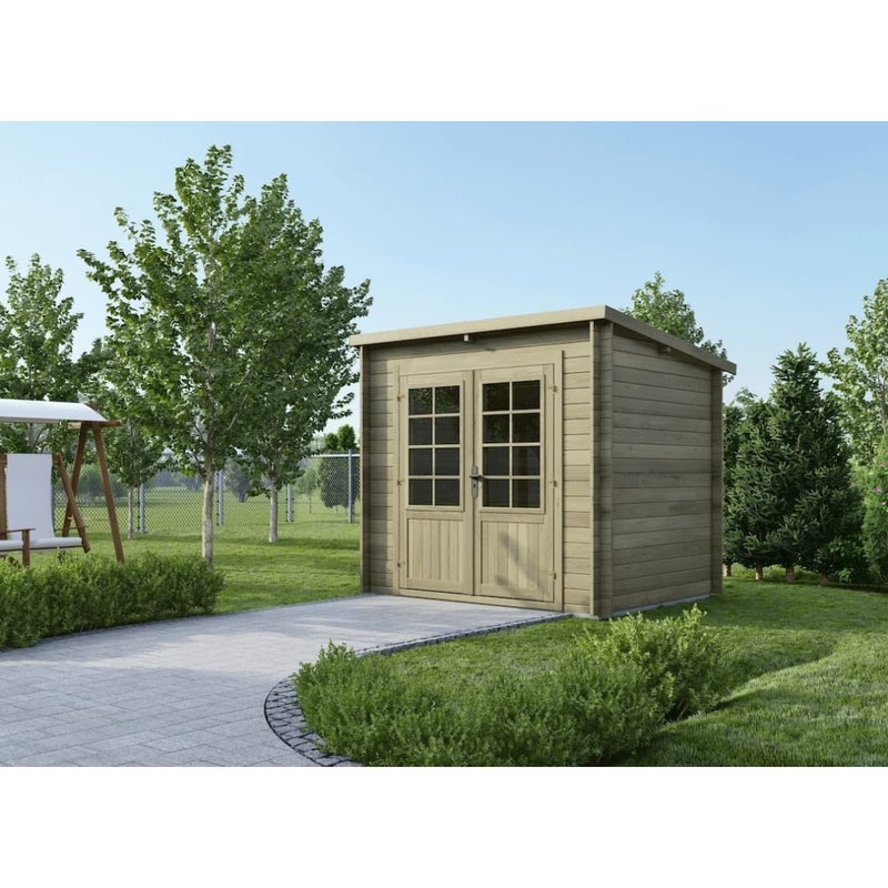 Domek ogrodowy ALTANKA 5 m2 - 2,50x2 m - 28 mm, drewniany, impregnowany, DOM725, 1szt.