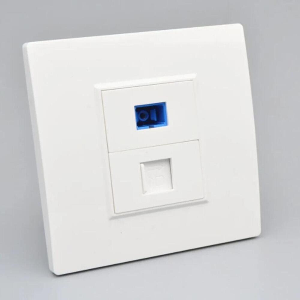 Applicable à l'interface fibre optique SC, à la prise murale et au panneau de prise réseau RJ45 - 2