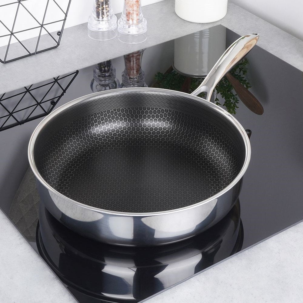 Patelnia stalowa głęboka COOKCELL 28 cm - 2