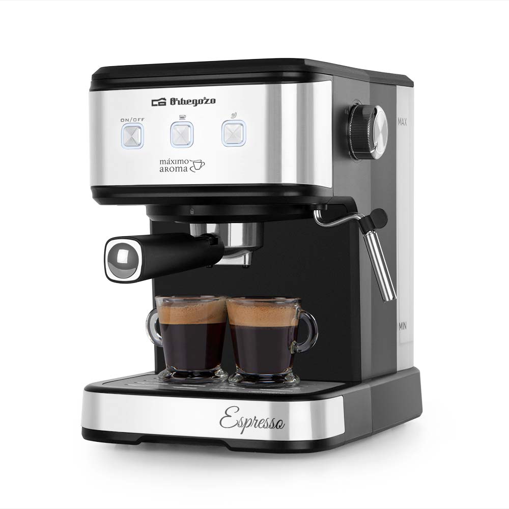 Orbegozo EX 5210 Cafetera Espresso 20 Bares Negra/Acero Inoxidable - Imagen 3