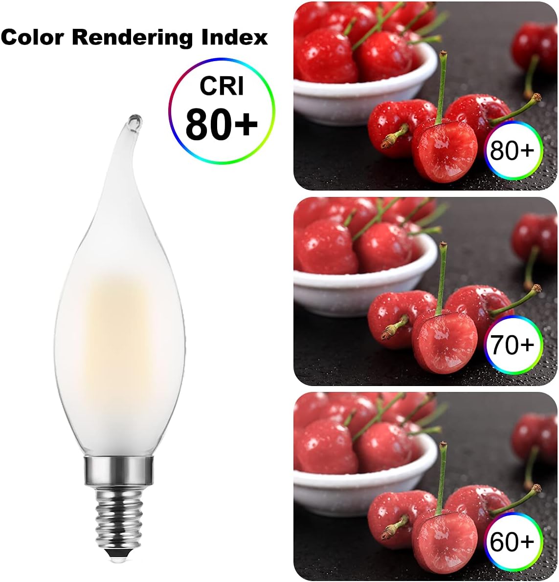 Ampoules Led E14 À Intensité Variable, Petites Ampoules Led À Vis Pour