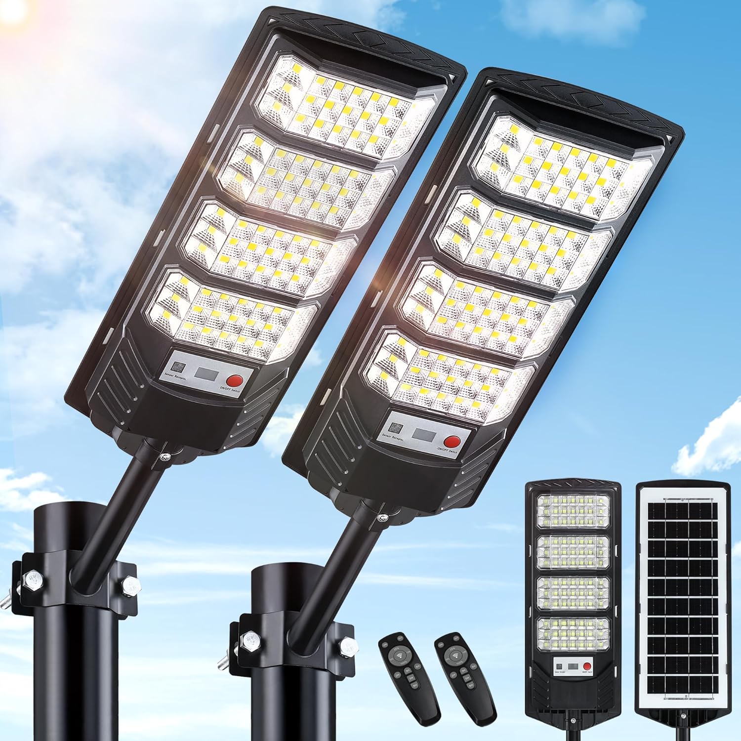 Ścienna lampa solarna LED Autonomiczne oświetlenie zewnętrzne czujnik ruchu białe światło wodoodporna idealna do alejki ogrodu wejścia sztuki