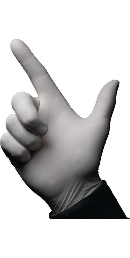 Gant jetable Basic Plus taille L beige clair Latex EN 455 catégorie EPI I 100 pi - 2