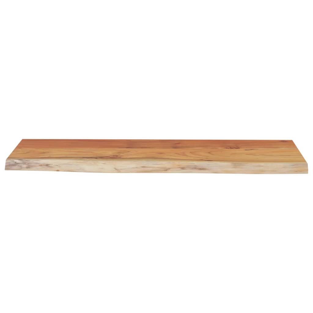 Étagère murale | Étagère flottante | Étagère suspendue rectangulaire massif acacia bordure assortie CFW602823 - 4