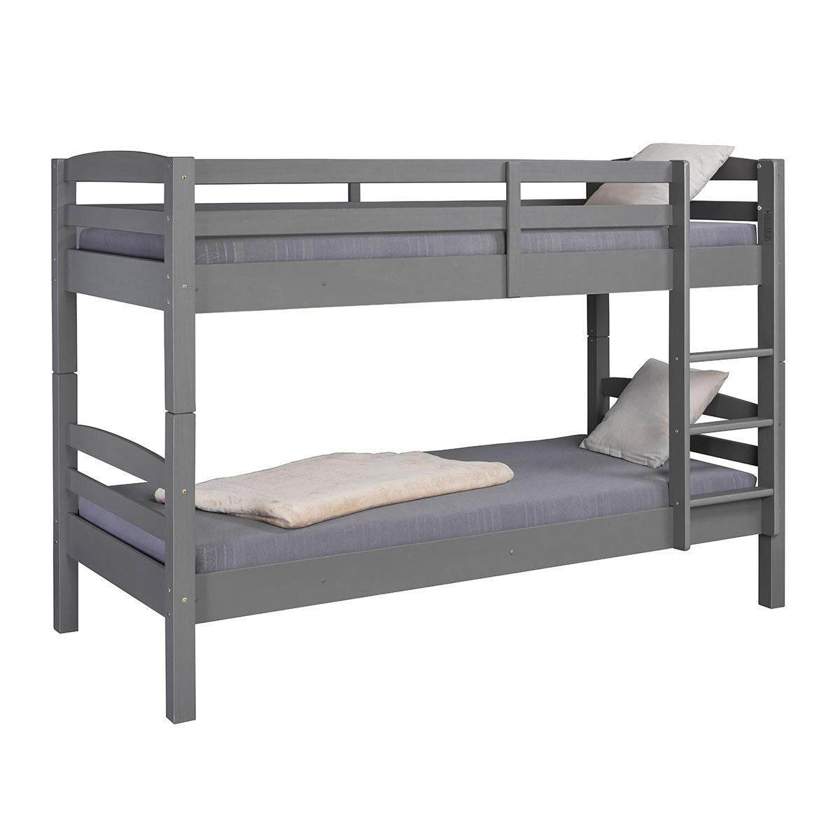 Lit superposé Inter Link en pin teinté gris 90x200 - 3