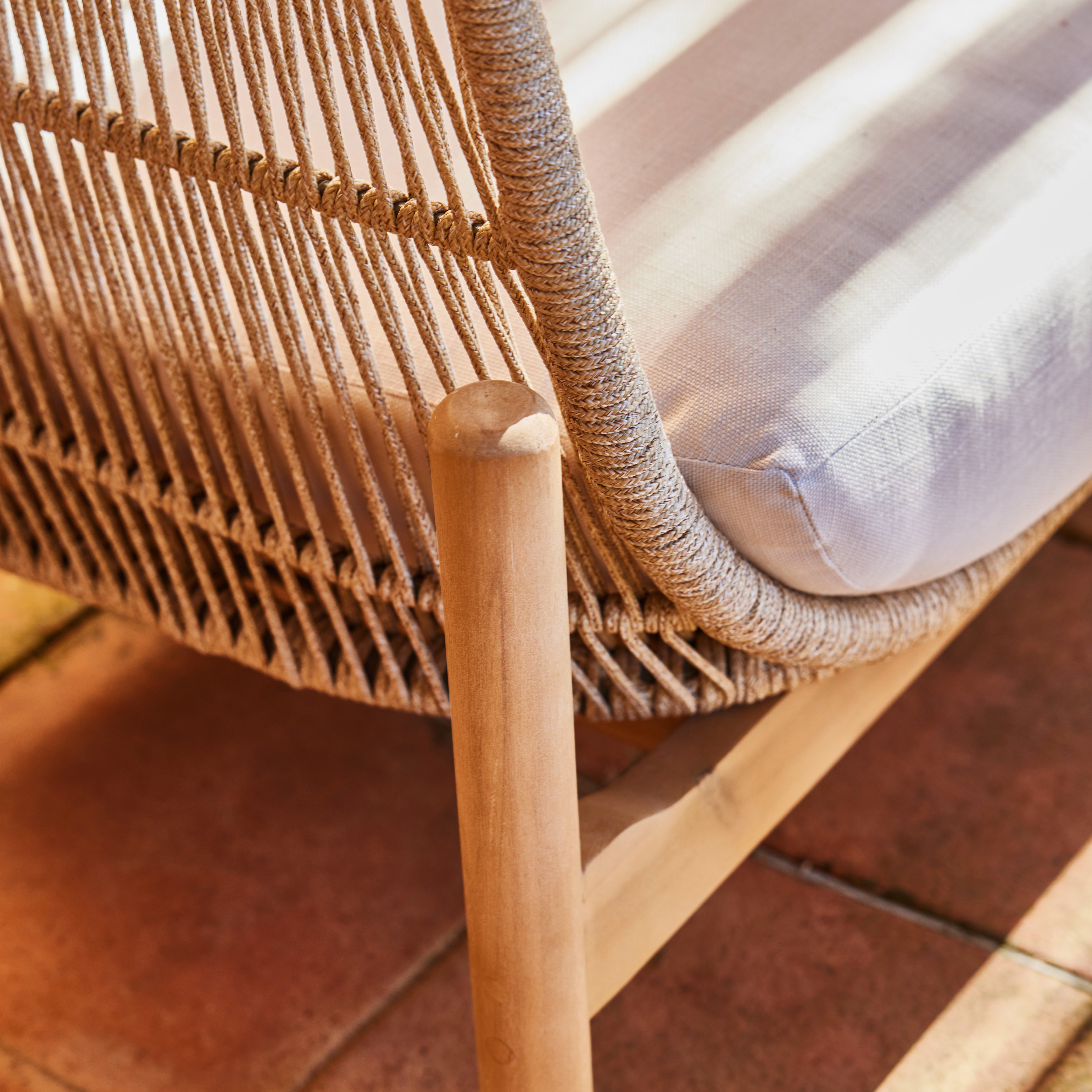 Canapé 2 places bois et corde - Provenza - 3