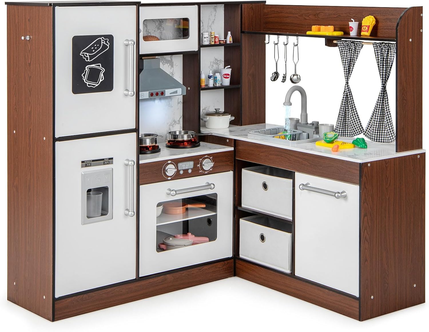 Cucina angolare per bambini dai anni in su, cucina giocattolo in