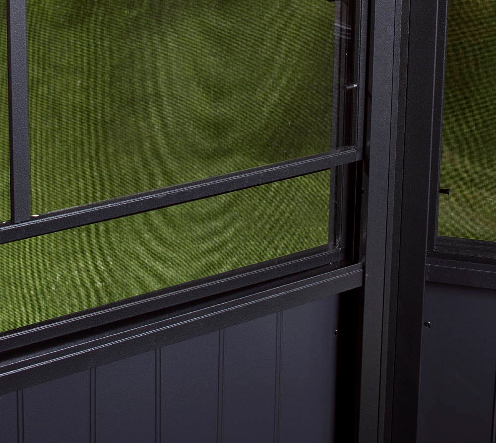 Sojag Alu Pavillon & Jardin d'hiver froid Charleston 1218 | Pavillon Hardtop | Anthracite | 384x594x281 cm - 9