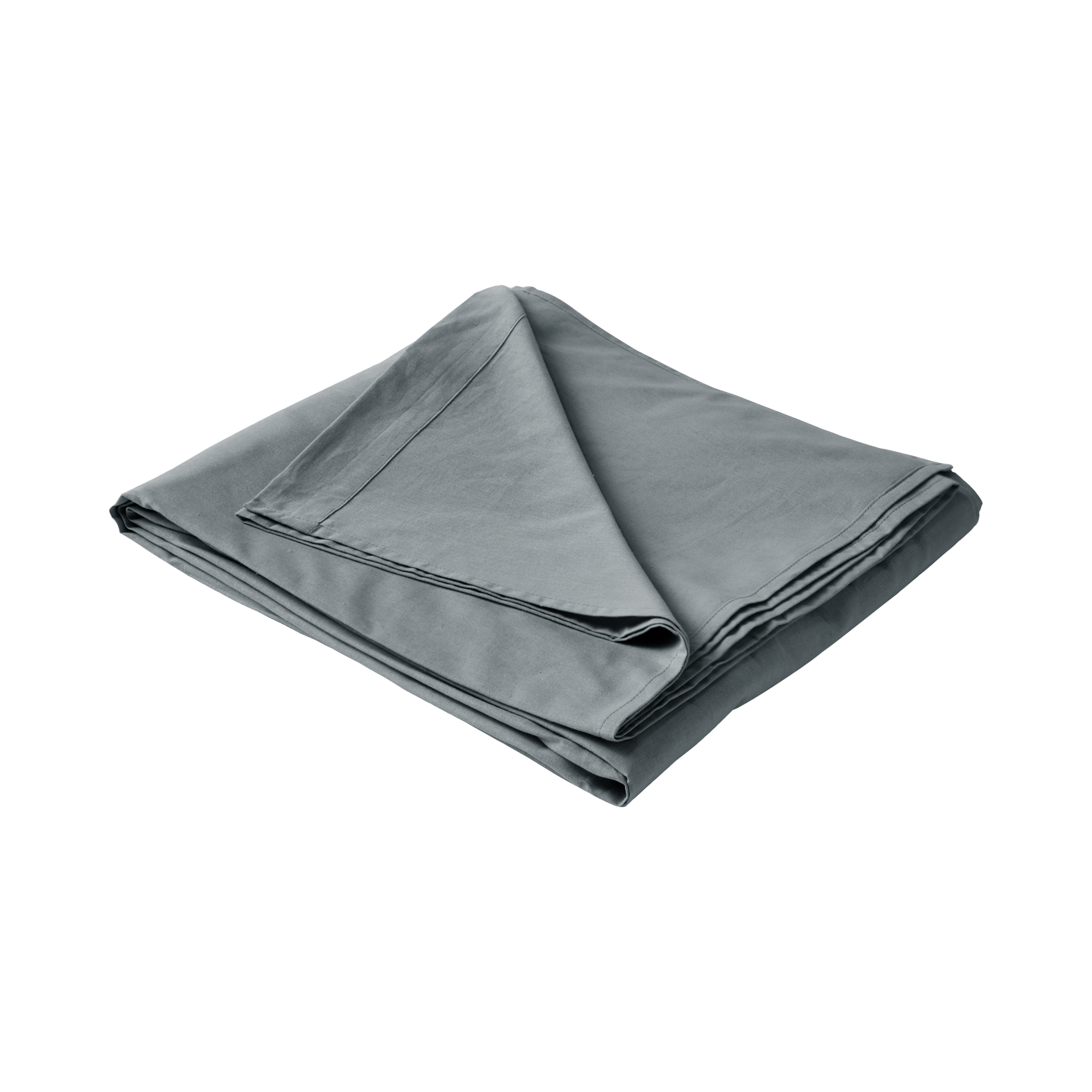 Drap Plat Percale Blanc 280x300 Cm - Polycoton 100% Coton, Qualité Hôtellerie, Liseré Rouge