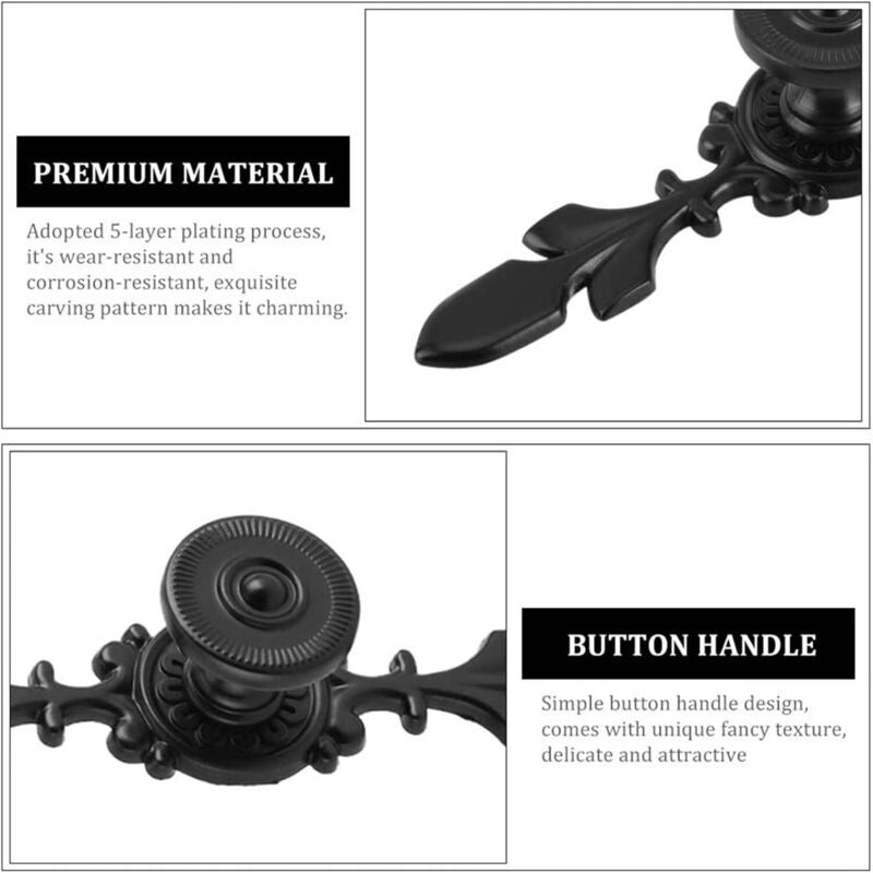 Lot De 4 Poignées Aluminium Déportées 15 Cm - Style Ancien, Pour Meuble Ou Porte