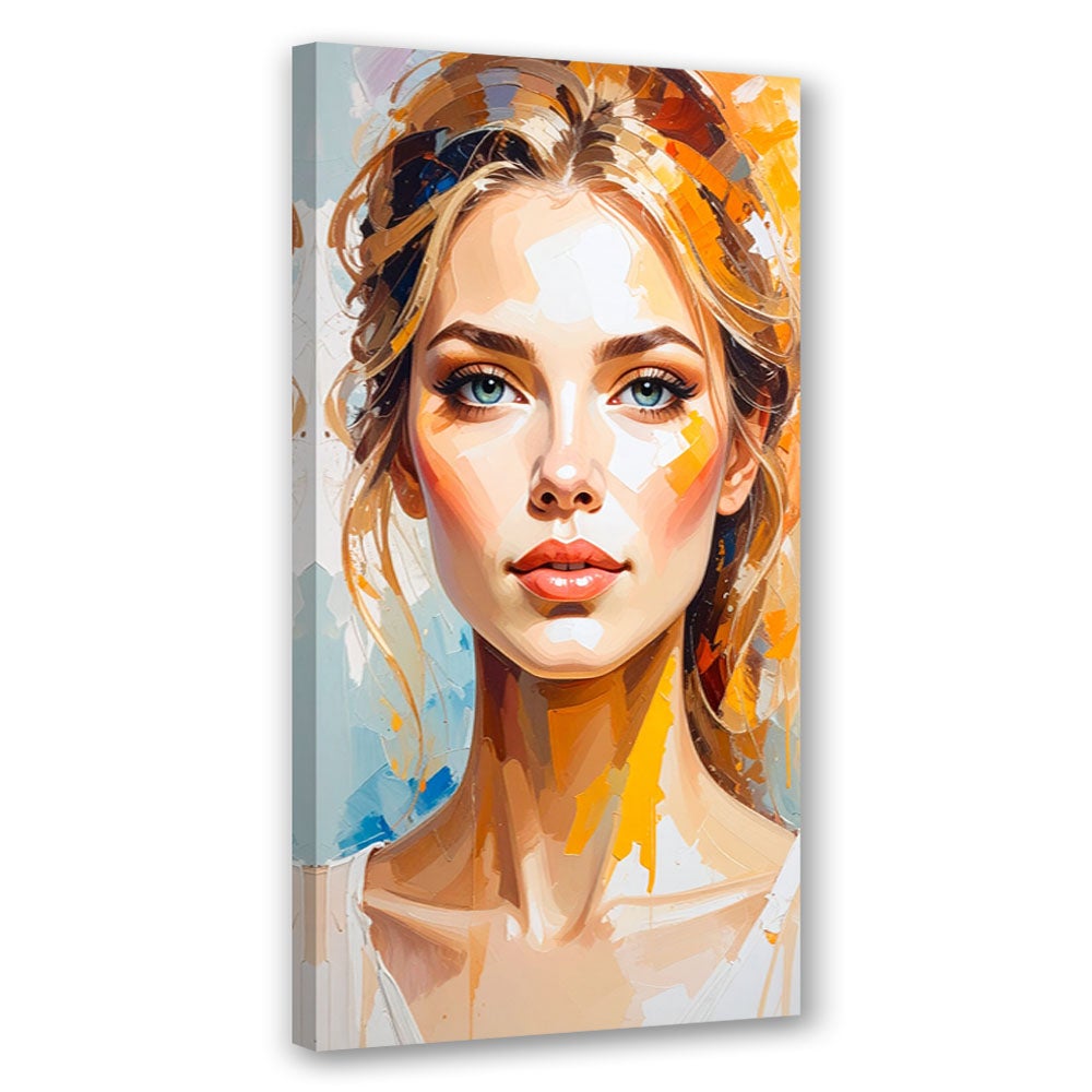 Obraz nowoczesny do salonu sypialni biura, Portret Kobiety Modelki 40x80