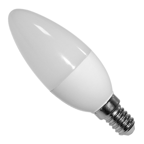 Pacchetto di 2 lampadine PHOEBE CANDELA LED 5W E14 6000K 420LM | Leroy