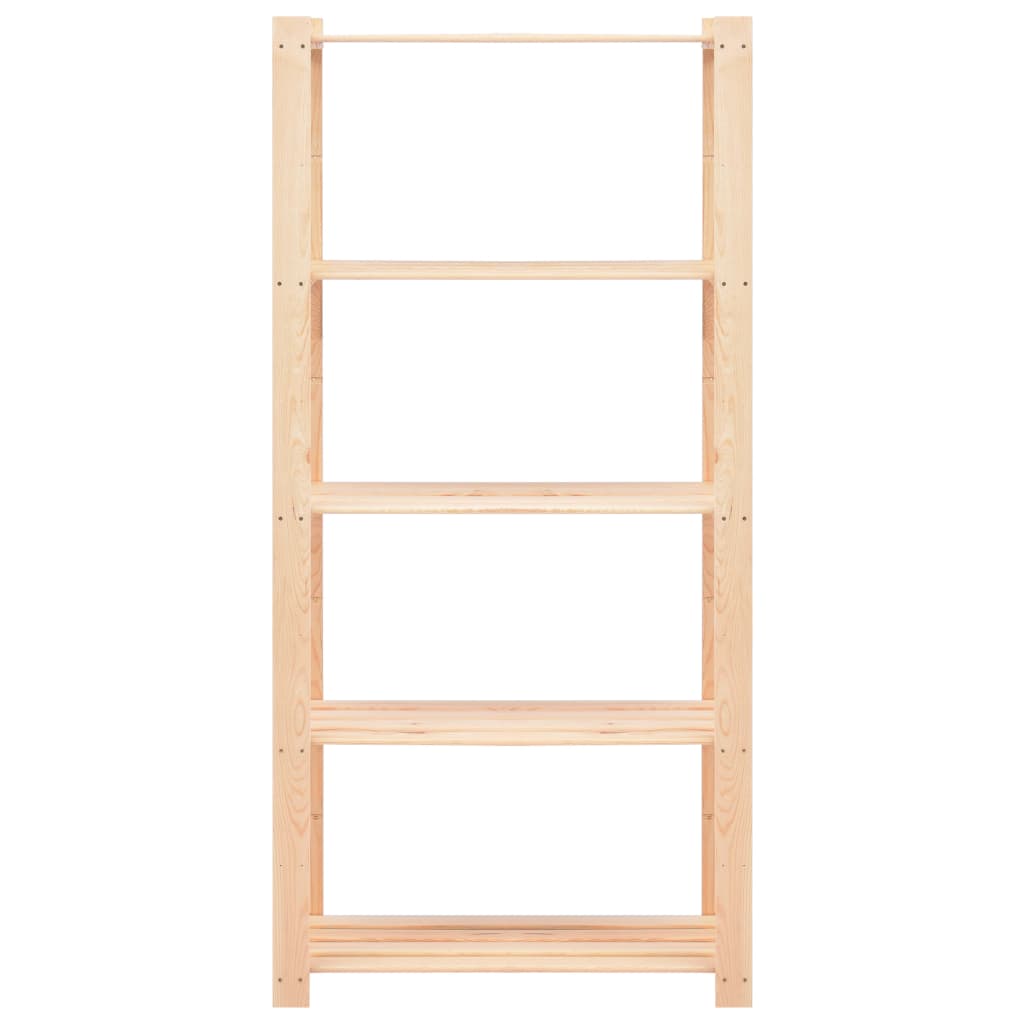 vidaXL Étagère de stockage 5 niveaux 80x38x170 cm Pin solide 250 kg - 3