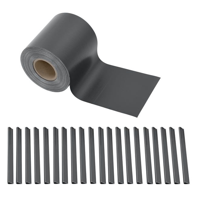 Strisce Privacy Per Recinzioni KESSER - PVC Opaco, 35m, Antracite, Resistente A Vento E UV - Foto 9