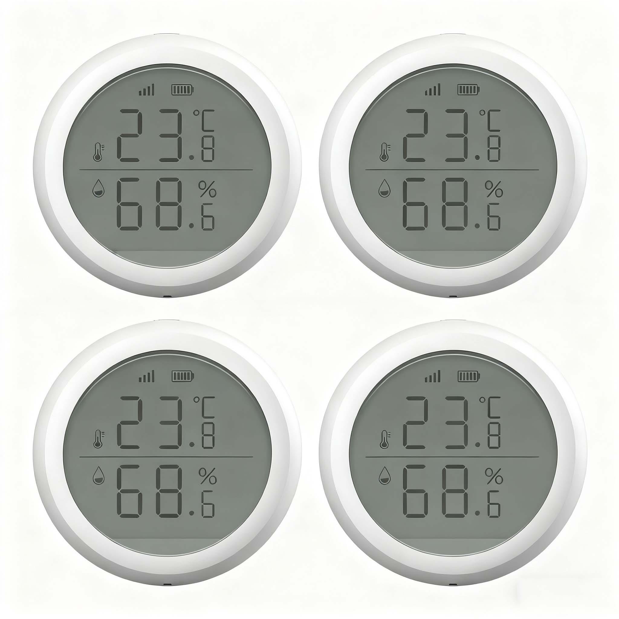 Pack 2 Sensores WiFi De Temperatura Y Humedad - Monitorización 24/7, Alertas En Móvil, Compatible Con Alexa Y Google Home