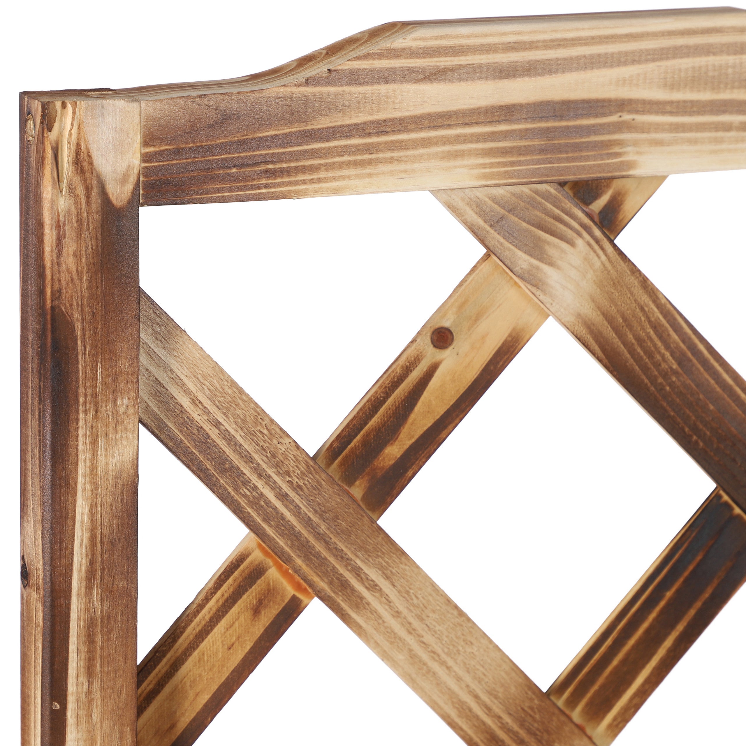 Jardinière avec treillis espalier Tuteur plantes grimpantes bac à fleurs en bois lierre rose 25L, 147 cm, Relaxdays - 7