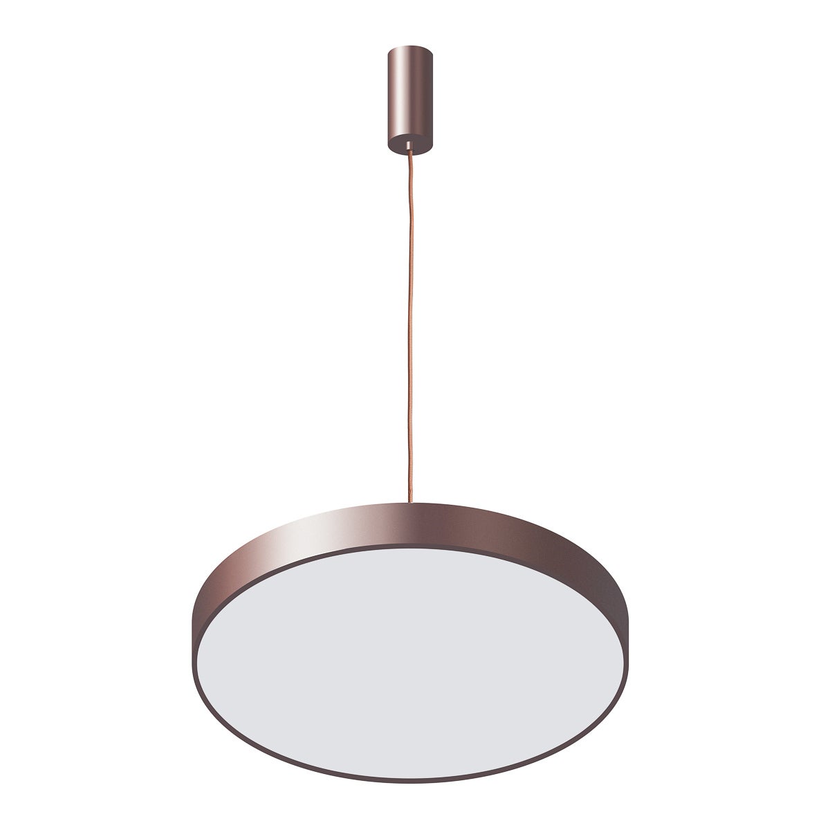 Lampa wisząca świecący talerz LED Orbital 30W biała neutralna 1800lm metal brązowa wym:120x40x40cm IP20 Italux