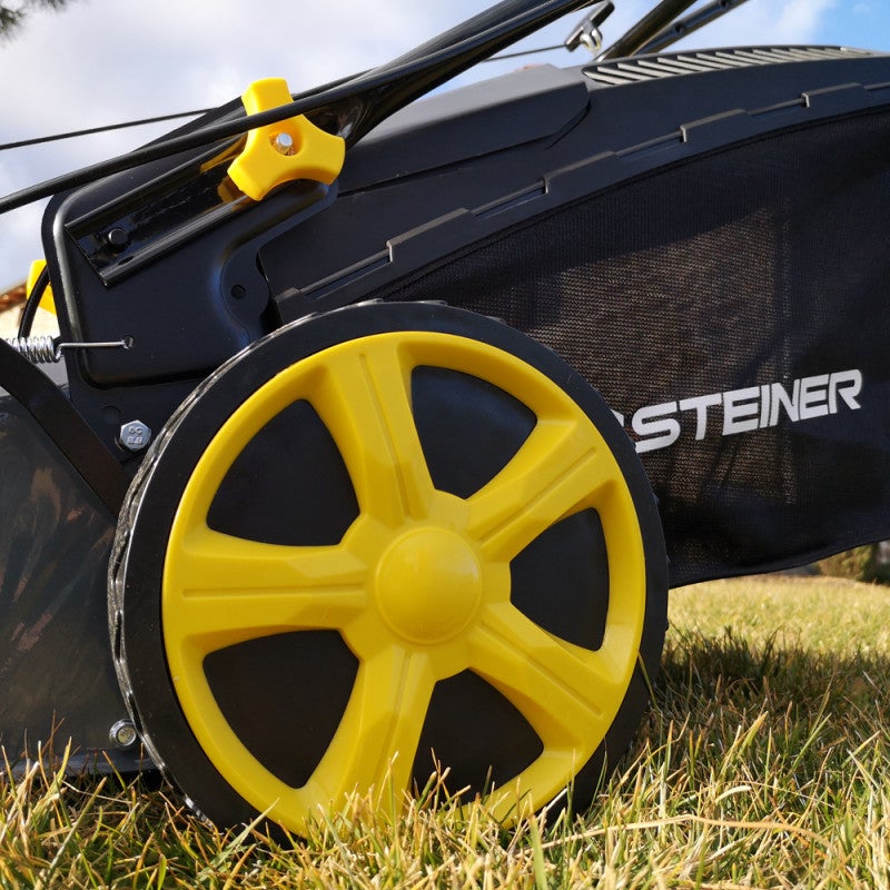 Tondeuse thermique tractée 4 en 1 mulching 46 cm 4CV 144cm³ STEINER - 8