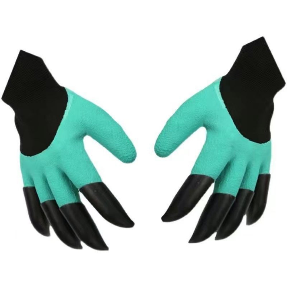 2 paires de gants de jardinage pour la plantation, gants de jardinage griffes pour femme - 4