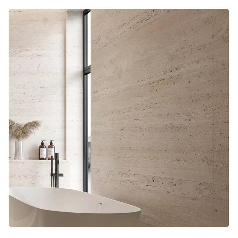 Panel mural de piedra natural flexible, efecto mármol Beige, 60x120, 10 pzas (7,2 m2) - 8