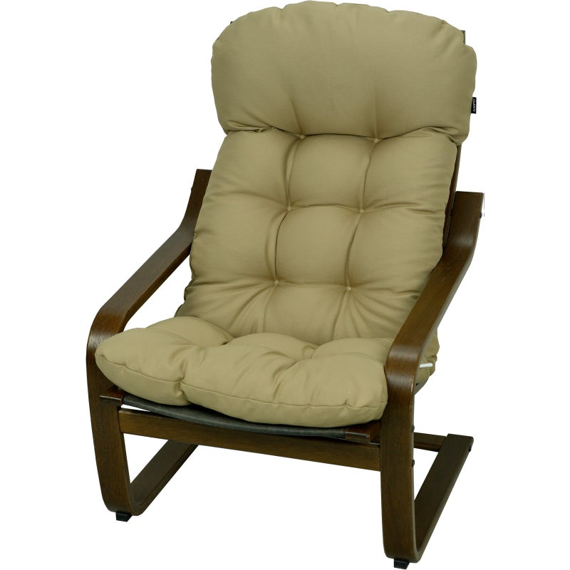 Poduszka na fotel drewniany Poang AMPO beżowy gładki 1 szt.