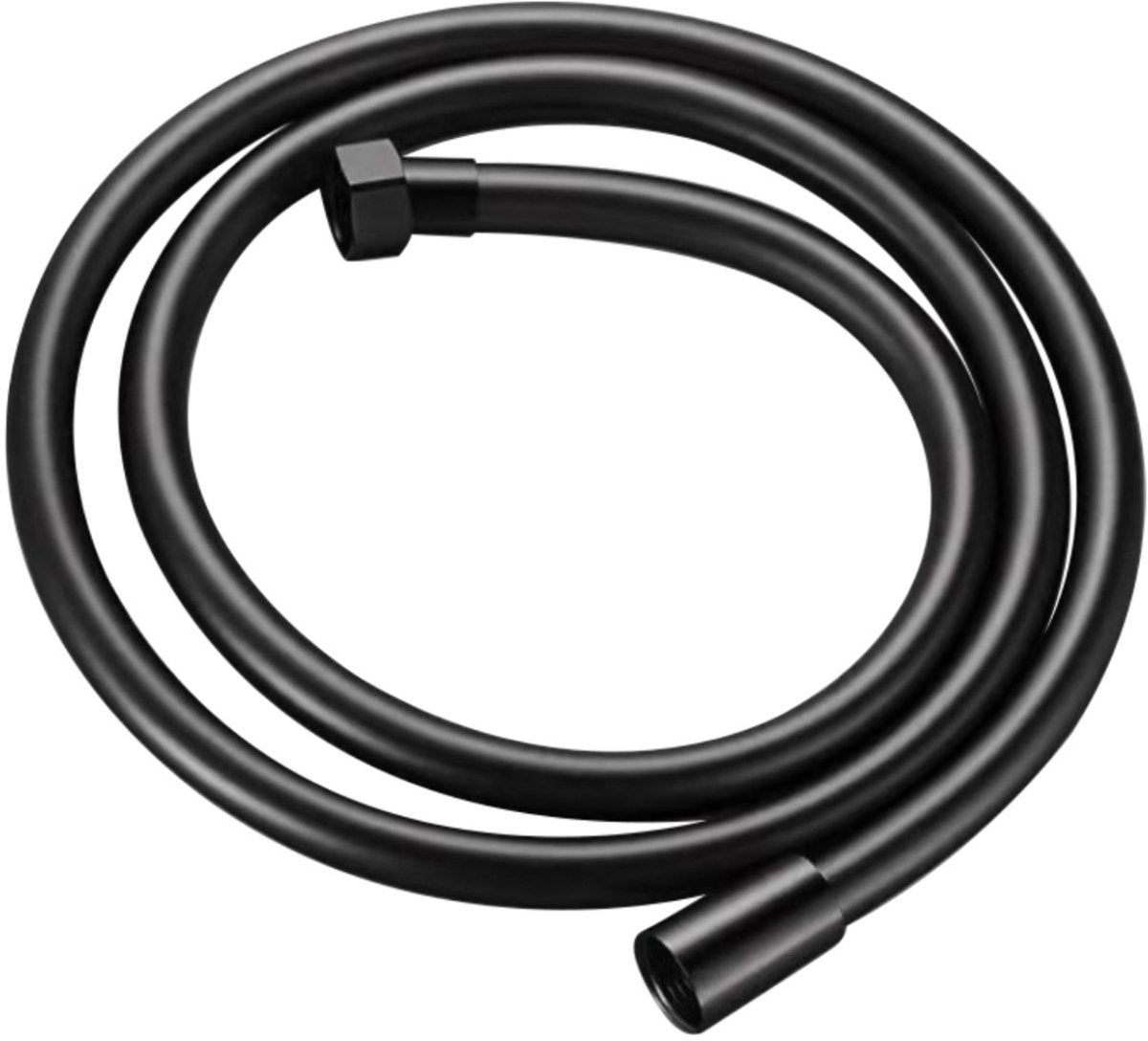 Furtun de duș din PVC, furtun de duș anti-răsucire, multifuncțional, rezistent la explozie, negru, 2 metri 2m
