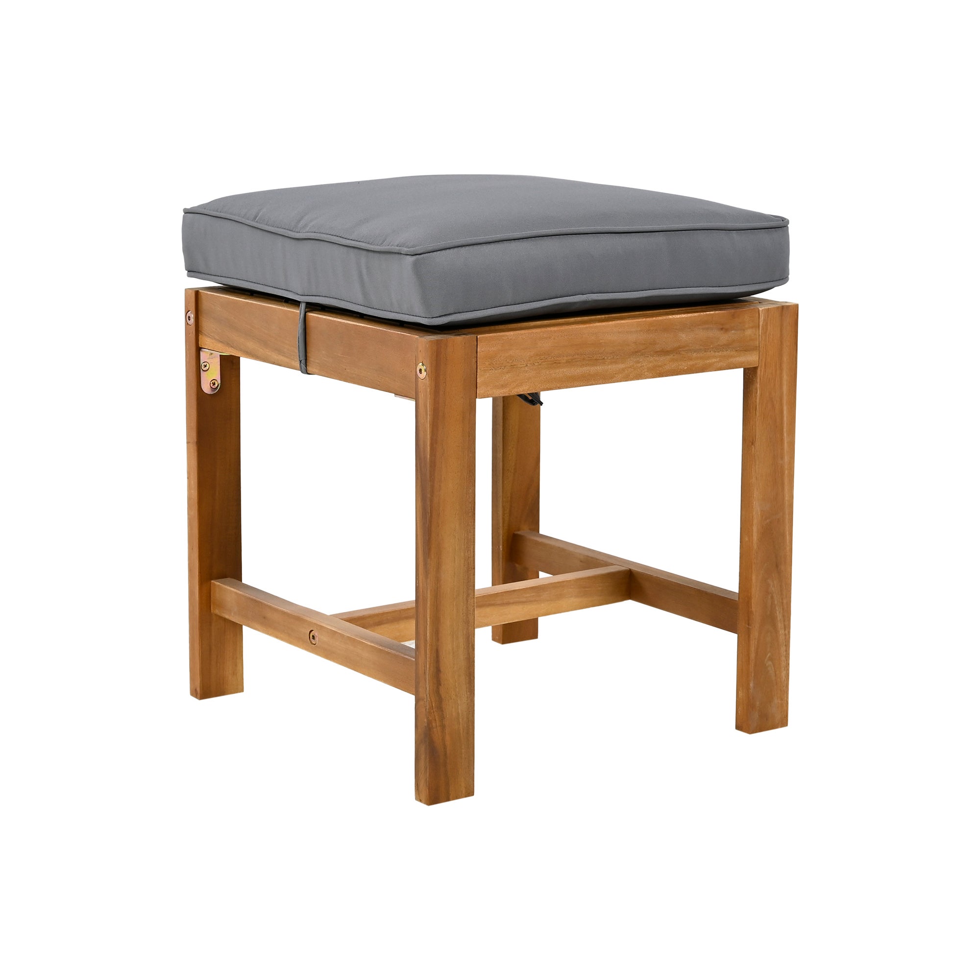 Salon De Jardin 6 Pièces,Ensemble Mobilier De Jardin Avec Canapé, Fauteuils Et Table Basse,Gris - 9