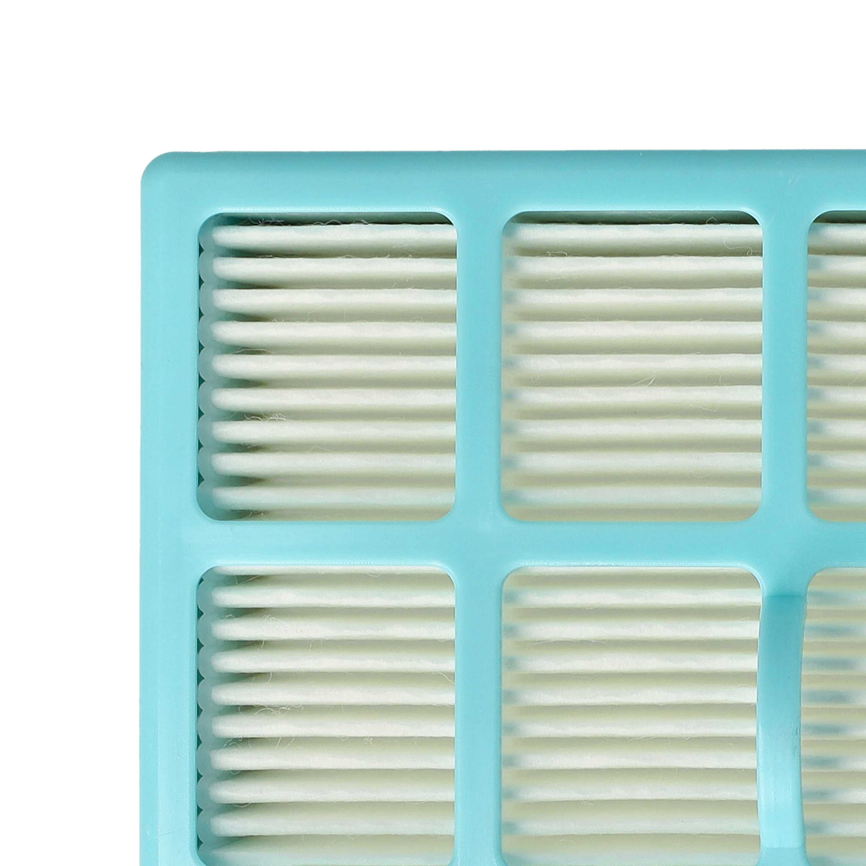 vhbw 1x filtre compatible avec Philips Easy Life FC8144/01, FC8142/02, FC8146/01 aspirateur - filtre HEPA bleu / blanc - 5
