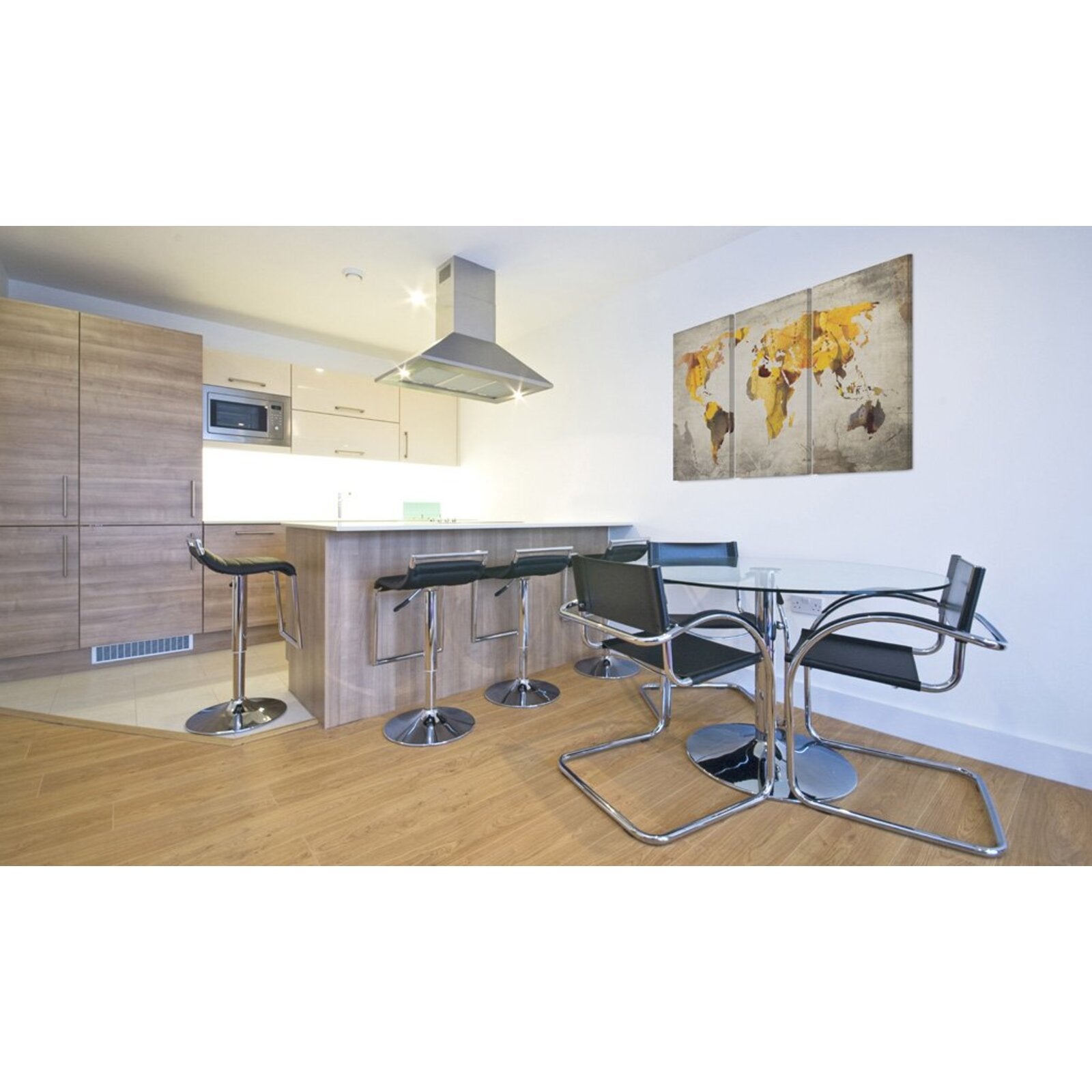 Tableau continents ensoleilles - 60 x 40 cm - 2