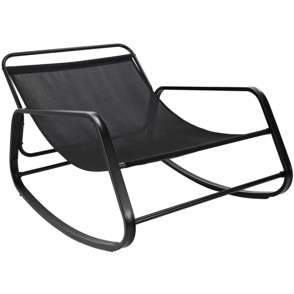 Fauteuil à Bascule - Home Deco Factory - Miami - Design - Gris - 8