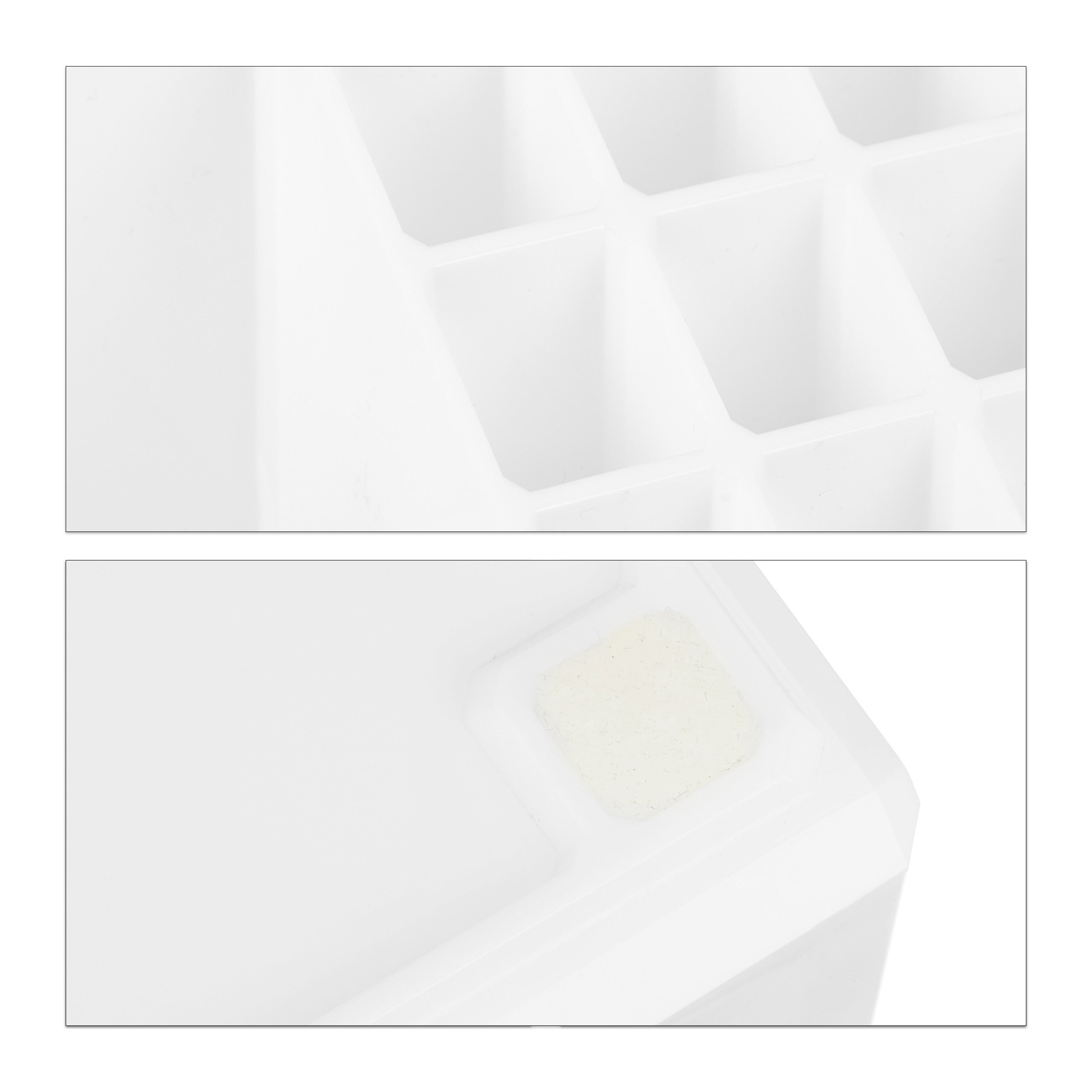 2x Organizer Make-up, Contenitore con Porta-Rossetti e 4 Cassetti, Acrilico, Bianco - 9