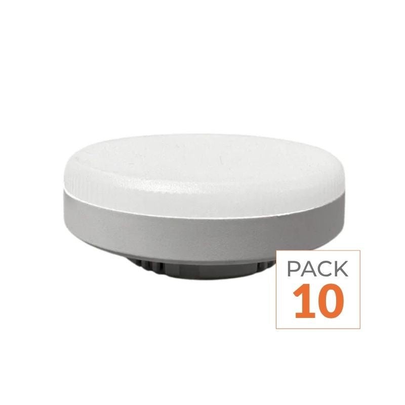 Bombilla led gx53 7w (paquete de 10) - blanco cálido 2300k - 3500k - silamp
