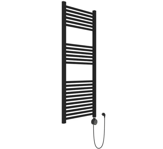 Radiatore elettrico nero opaco 1200 mm con regolazione digitale Ercos Opera ASOPTF - Nero opaco